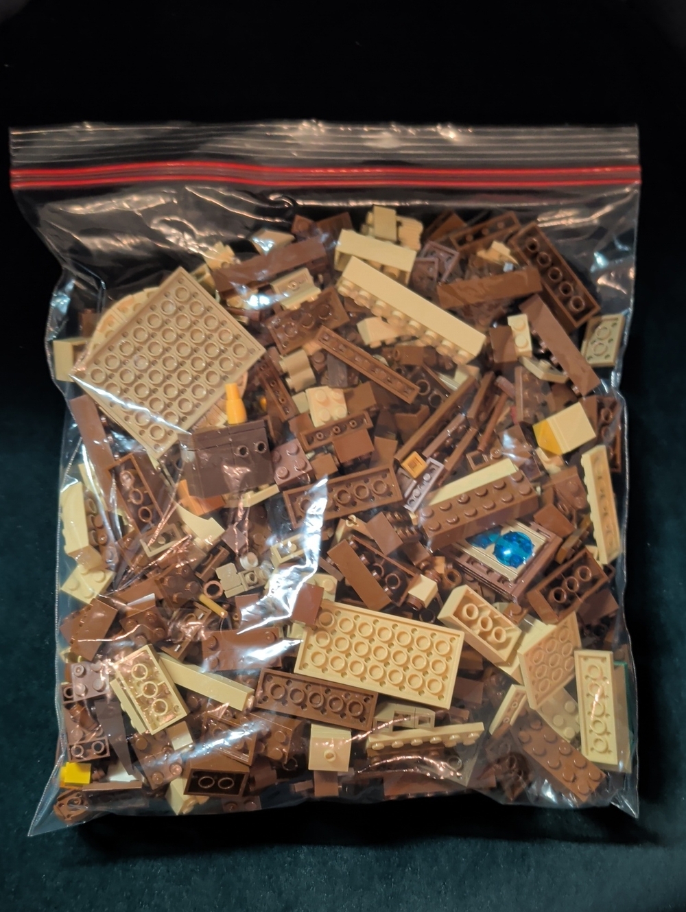 Lot Of Brown and Tan Lego Bricks 1.3 Pounds
